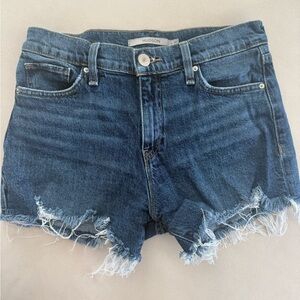 Hudson Gemma peo frayed Jeans Women's Distressed Blue Jean Shorts size 27